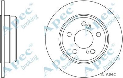 APEC BRAKING dsk2587 -  Тормозной диск